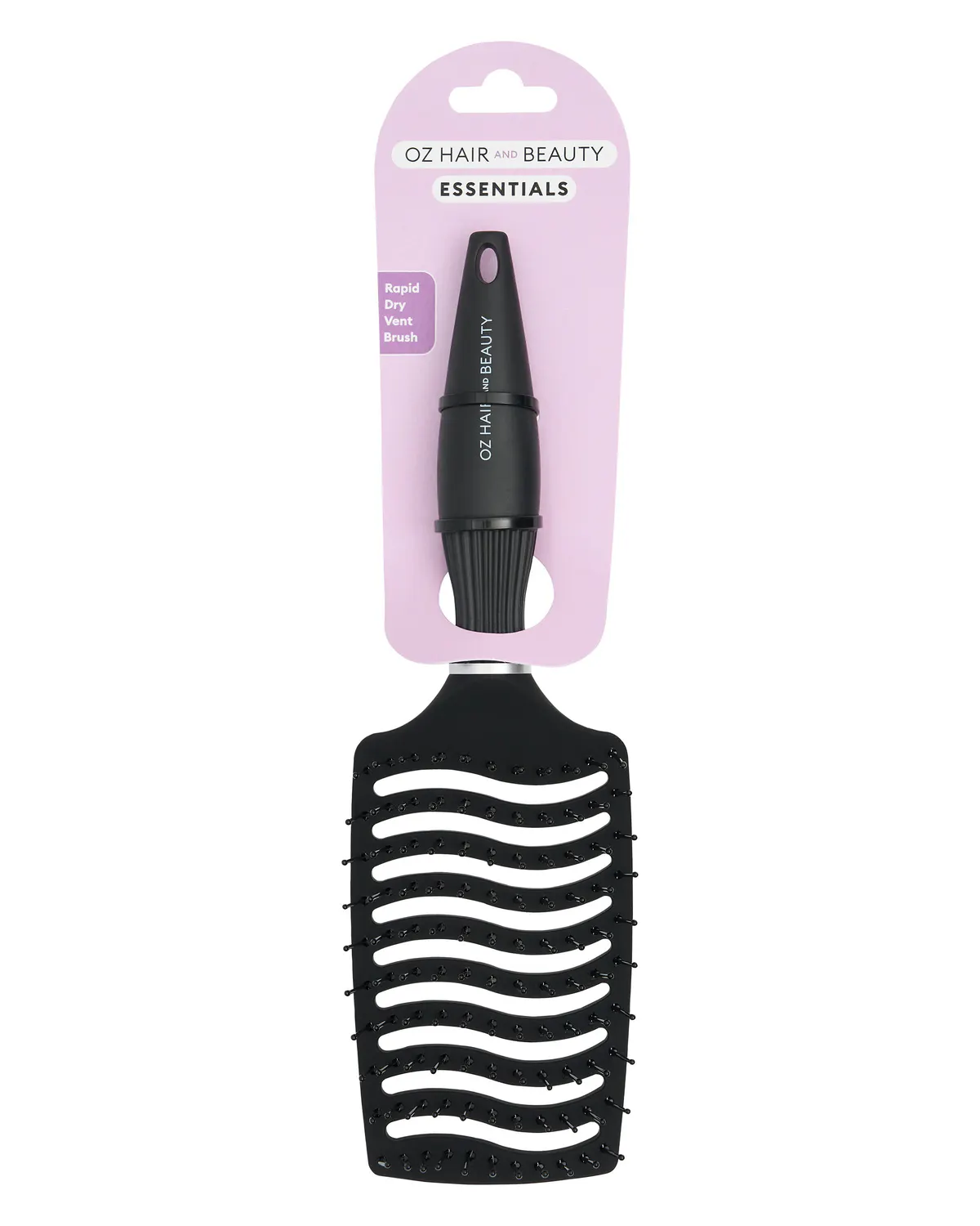 Oz Essentials Rapid Dry Vent Brush - Black, view 2