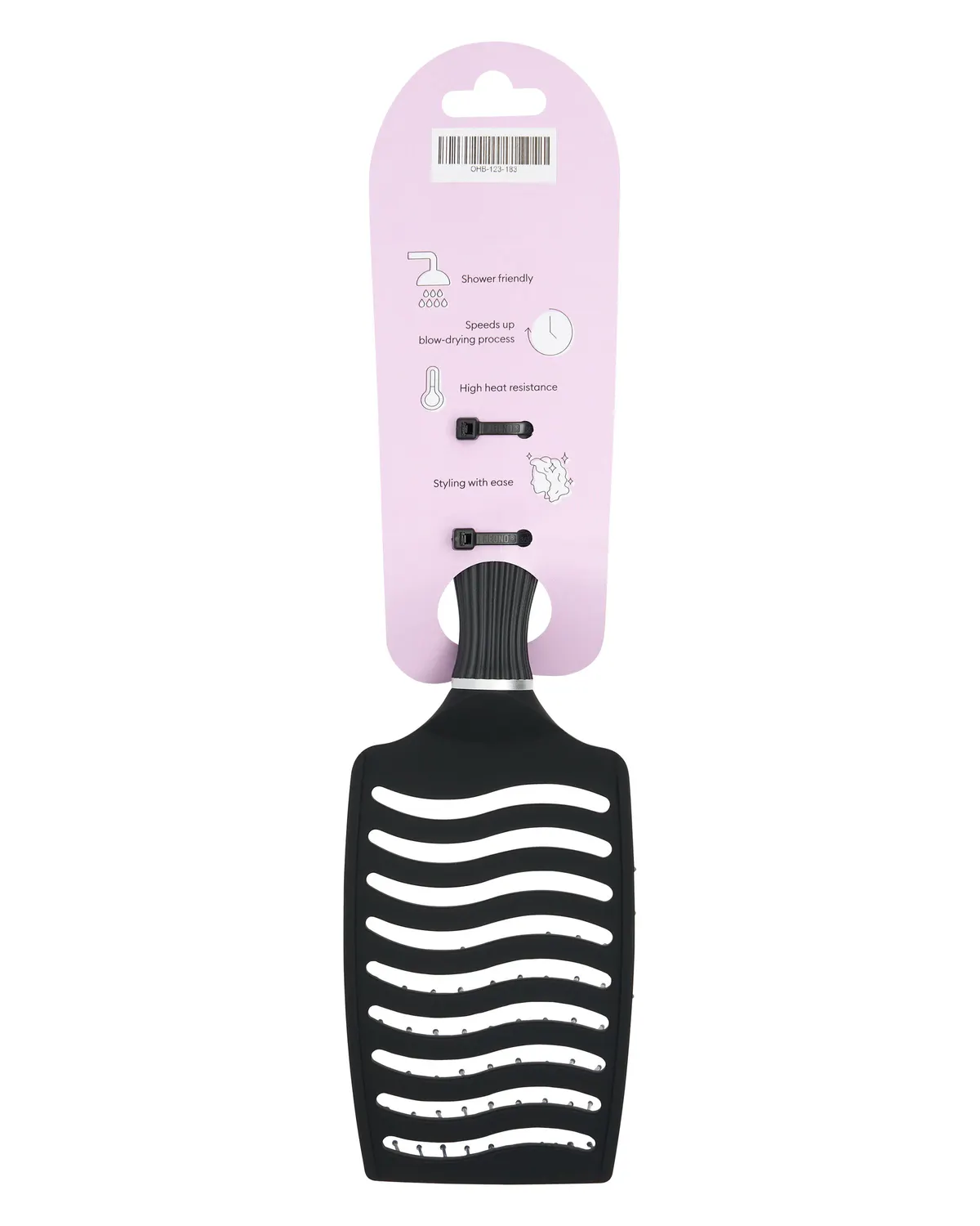 Oz Essentials Rapid Dry Vent Brush - Black, view 3