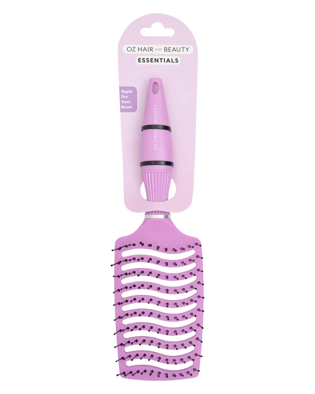 Oz Essentials Rapid Dry Vent Brush - Purple, view 4