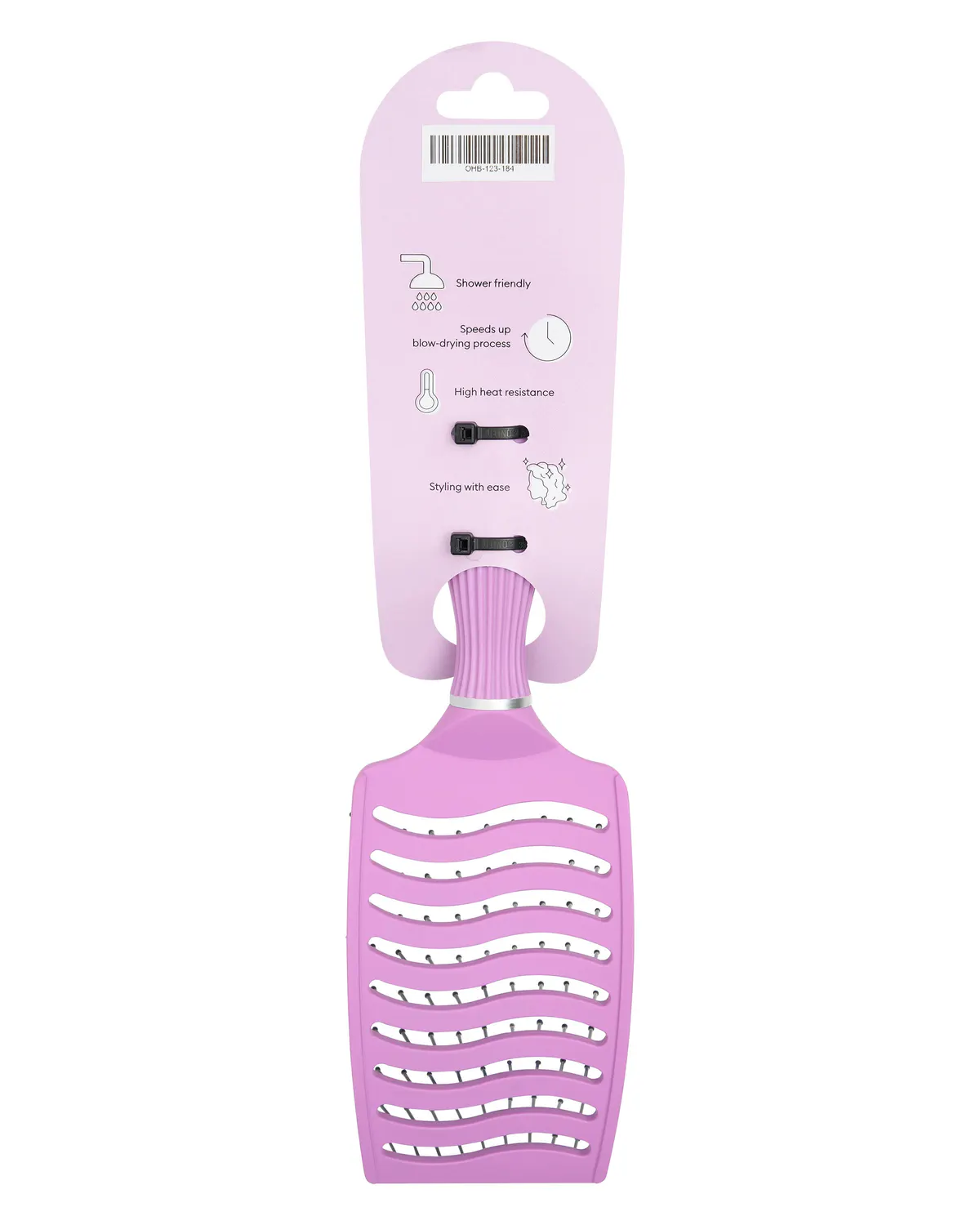 Oz Essentials Rapid Dry Vent Brush - Purple, view 5