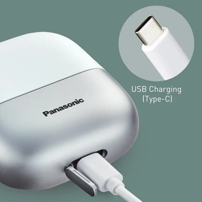 Panasonic 3-Blade Wet & Dry Compact Electric Shaver - White, view 5