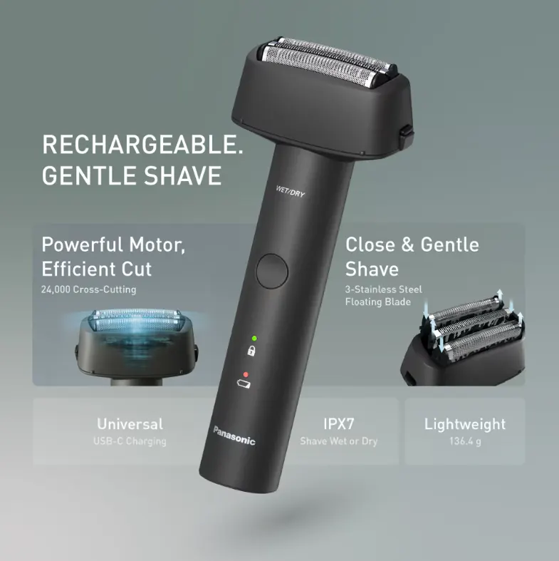 Panasonic Series 300 3-Blade Wet & Dry Electric Shaver - Black, view 5