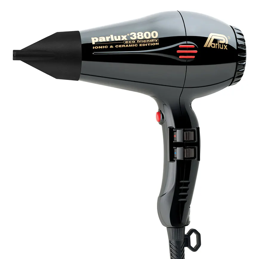 Parlux 3800 Ionic and Ceramic Hair Dryer - Black, view 3