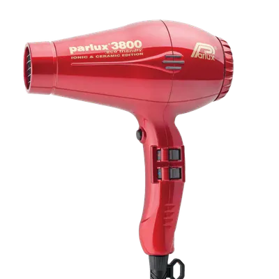 Parlux 3800 Ionic and Ceramic Hair Dryer - Red