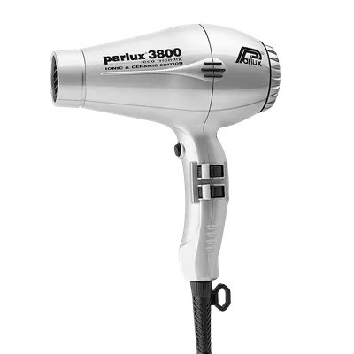 Parlux 3800 Ionic and Ceramic Hair Dryer - Silver