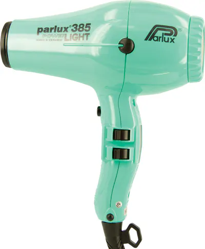 Parlux 385 Power Light Ceramic and Ionic Hair Dryer Aquamarine