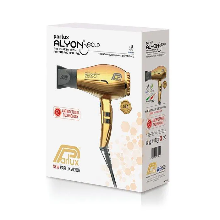 Parlux Alyon Air Ionizer 2250 Tech Hair Dryer Gold, view 2