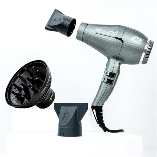 Parlux DigitAlyon Dryer Glitter Grey with Diffuser Pack, view 2