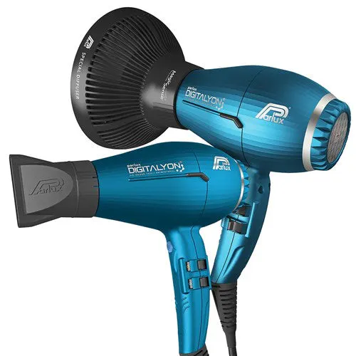 Parlux DigitAlyon Hair Dryer And Diffuser Blue, view 4