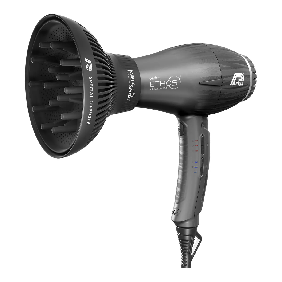 Parlux Ethos Dryer - Titanium with Diffuser, view 2