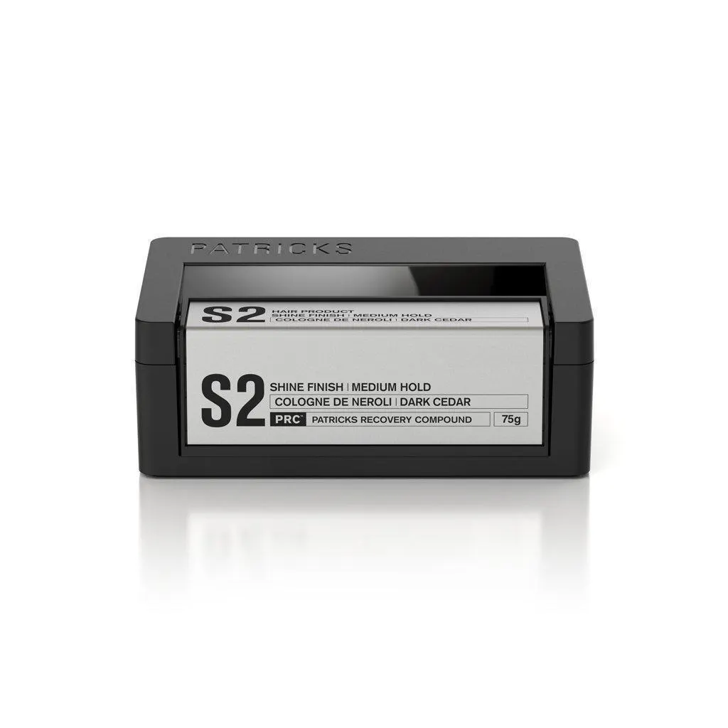 Patricks S2 Shine Finish | Medium Hold Styling Product 75g