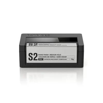 Patricks S2 Shine Finish | Medium Hold Styling Product 75g
