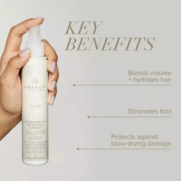 Paul Mitchell Awapuhi Wild Ginger Hydromist Blow-Out Spray 150ml, view 2