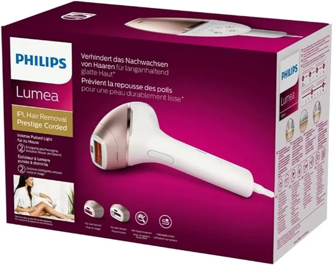 Philips Lumea IPL 8000 Series Hair Removal Device - White/Rose Gold, view 9