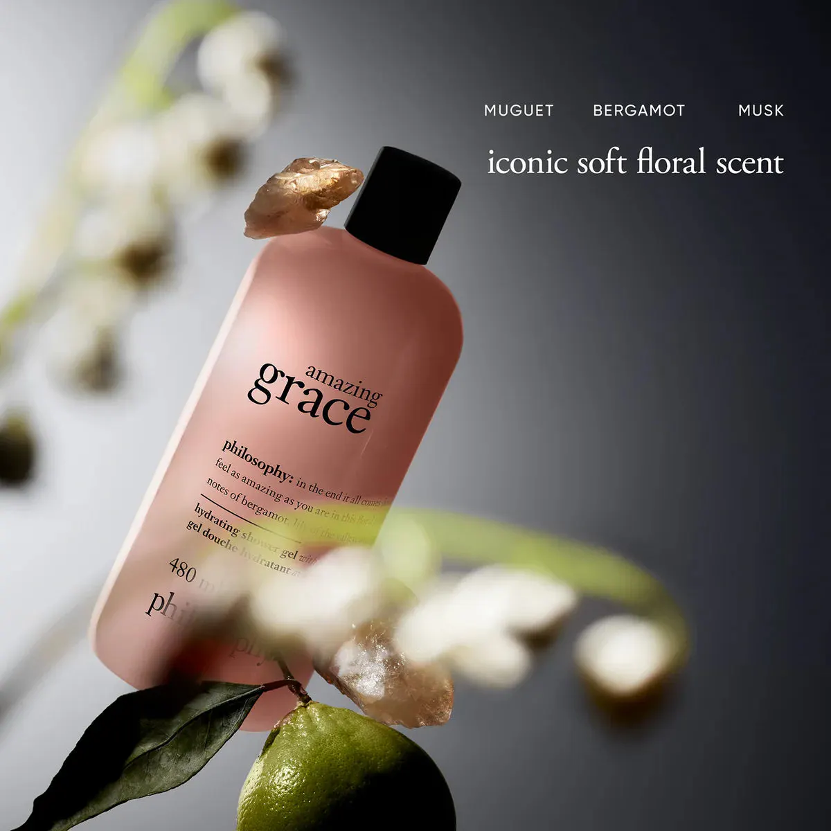 Philosophy Hydrating Shower Gel Amazing Grace 480ml, view 4