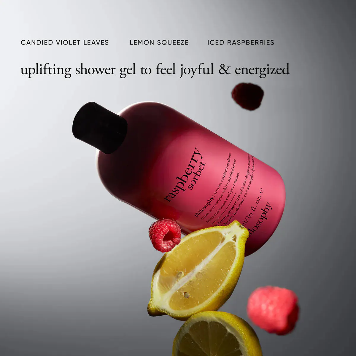 Philosophy Hydrating Shower Gel Raspberry Sorbet 480ml, view 4