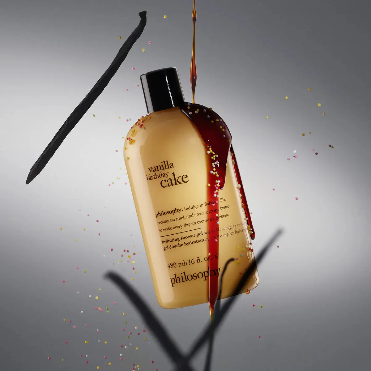 Philosophy Hydrating Shower Gel Vanilla Birthday Cake 480ml, view 4