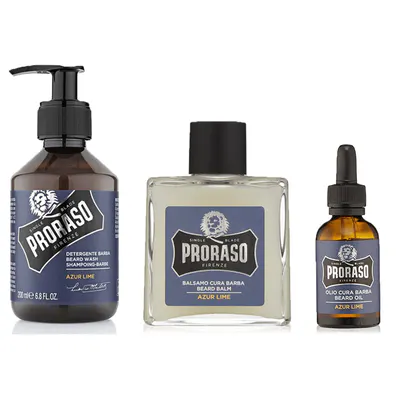Proraso Azur Lime Beard Bundle