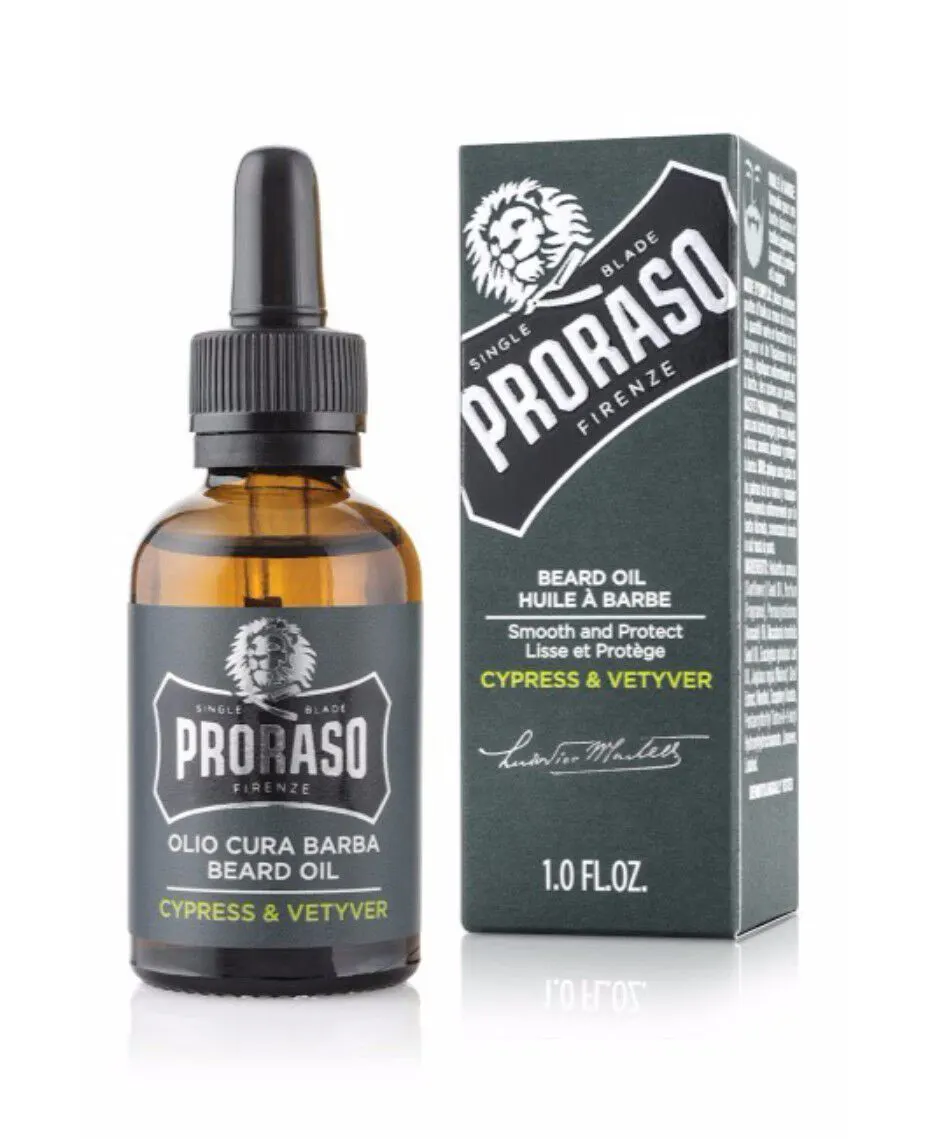 Proraso Beard Oil Cypress & Vetyver 30ml, view 2