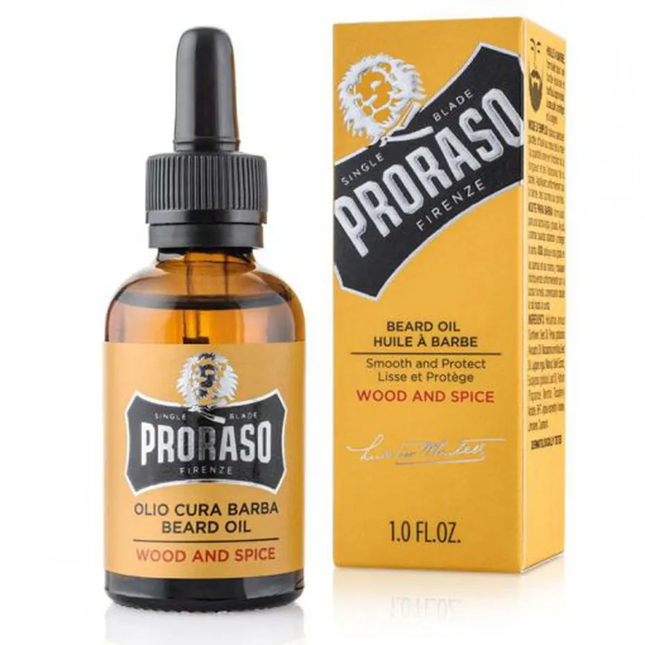 Proraso Beard Oil Wood & Spice 30ml, view 2