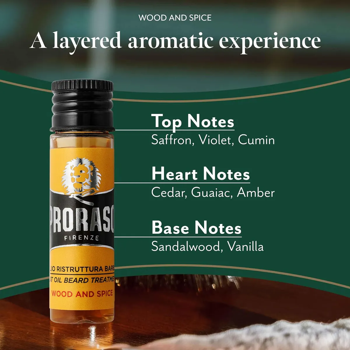 Proraso Hot Oil Beard Treatment Wood & Spice 4 x 17ml, view 3