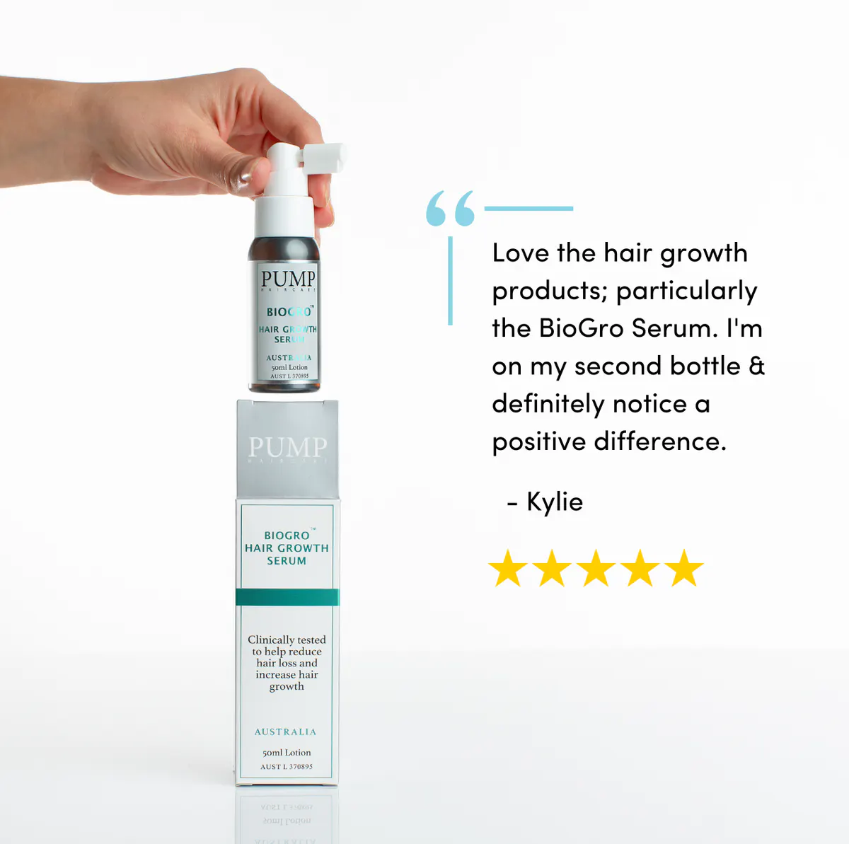 Pump Haircare BioGro Hair Serum 50ml, view 4