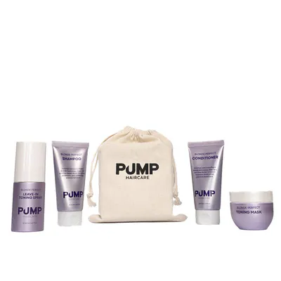 Pump Haircare Blonde Perfect Escape Collection Travel Pack
