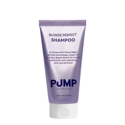 Pump Haircare Blonde Perfect Shampoo Travel Size 50ml