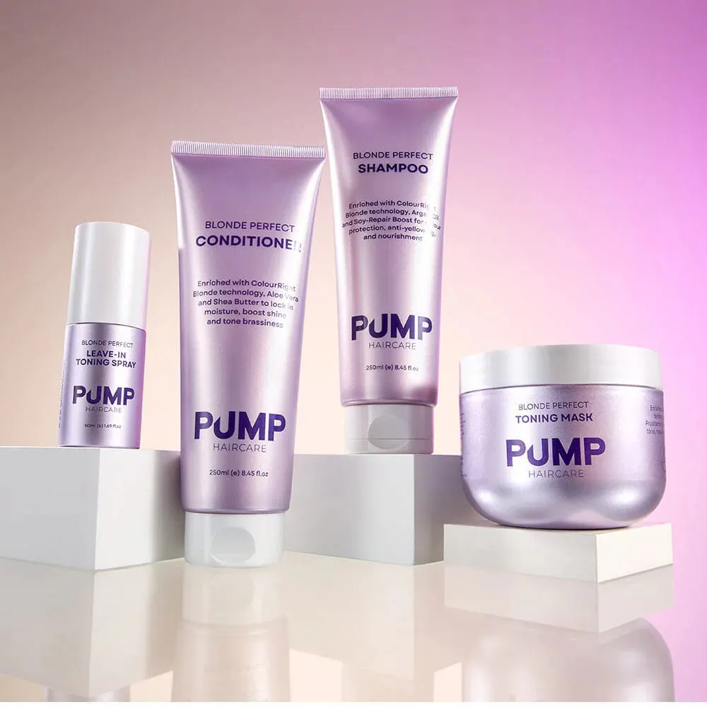 Pump Haircare Blonde Perfect Shampoo Travel Size 50ml, view 3