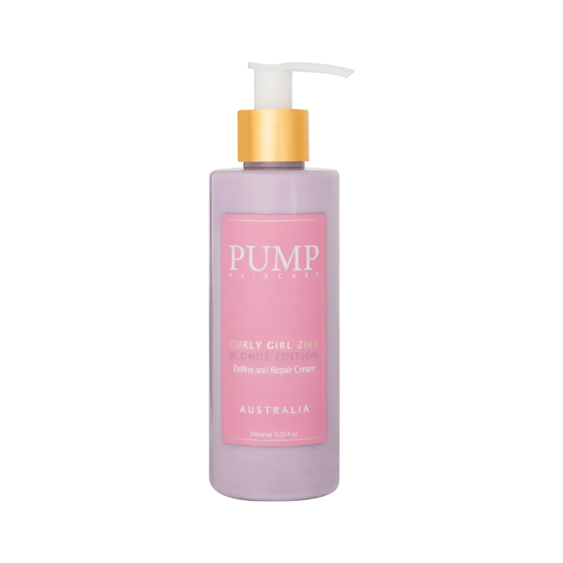 Pump Haircare Curly Girl 2 in 1 Blonde Edition Define and Repair Cream 200ml, view 4