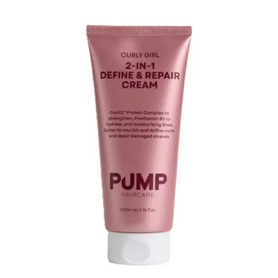 Pump Haircare Curly Girl 2 in 1 Define & Repair Cream 200ml