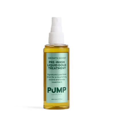 Pump Haircare Growth Boost Pre-Wash Liquid Gold Treatment 80ml