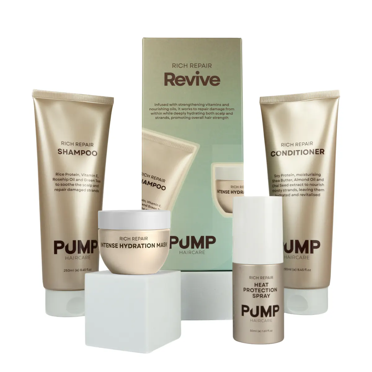 Pump Haircare Rich Repair Revive Pack