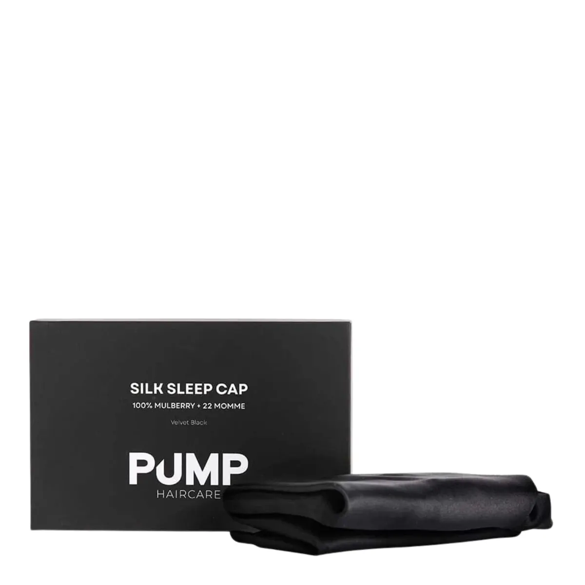 Pump Mulberry Silk Sleep Cap - Black