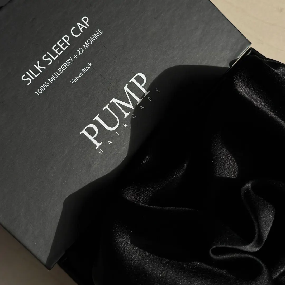 Pump Mulberry Silk Sleep Cap - Black, view 3
