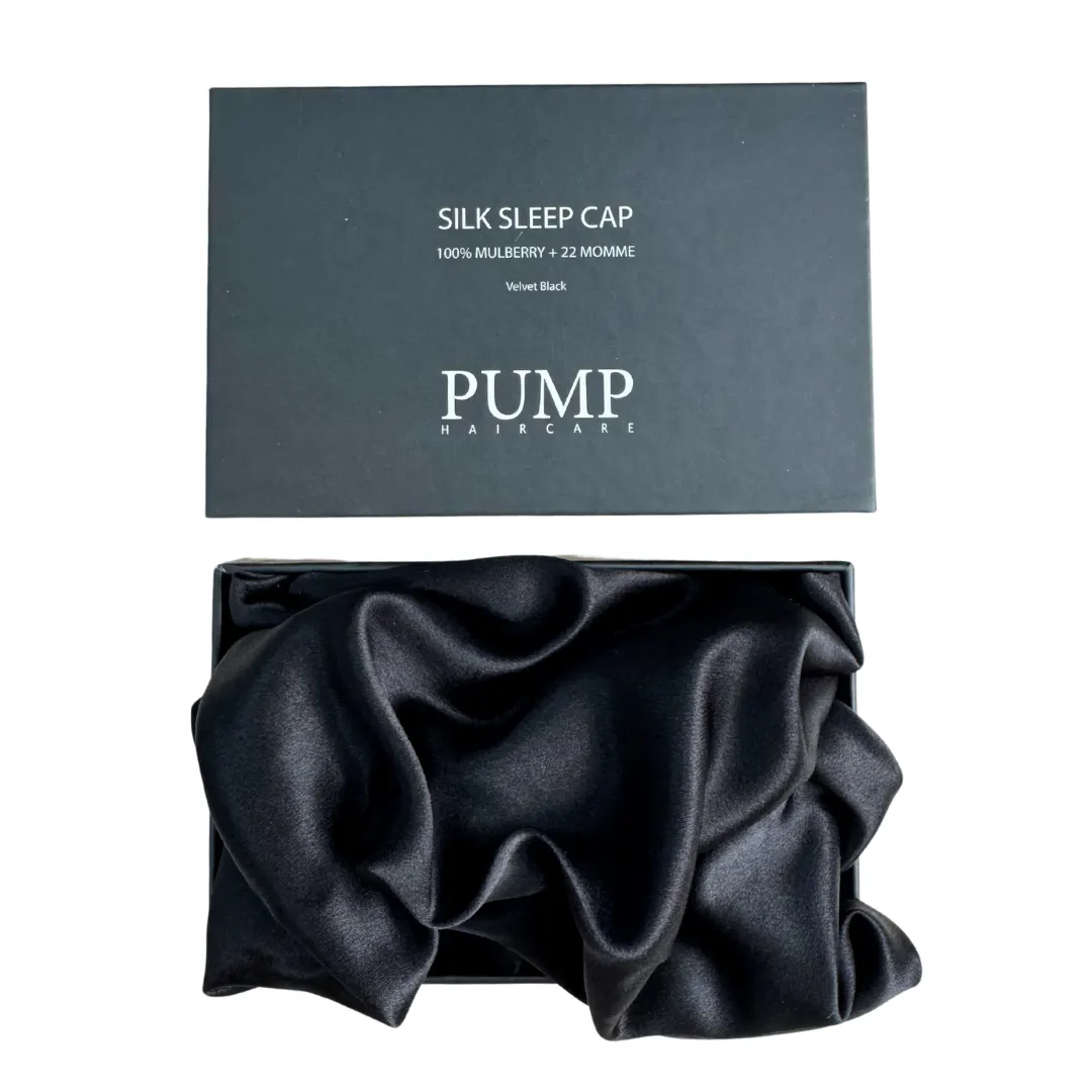 Pump Mulberry Silk Sleep Cap - Black, view 5