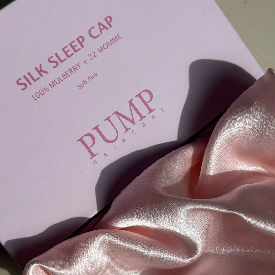 Pump Mulberry Silk Sleep Cap - Pink, view 3