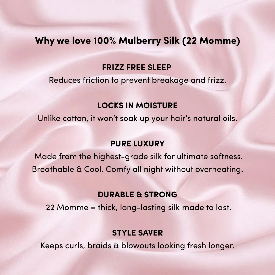 Pump Mulberry Silk Sleep Cap - Pink, view 4
