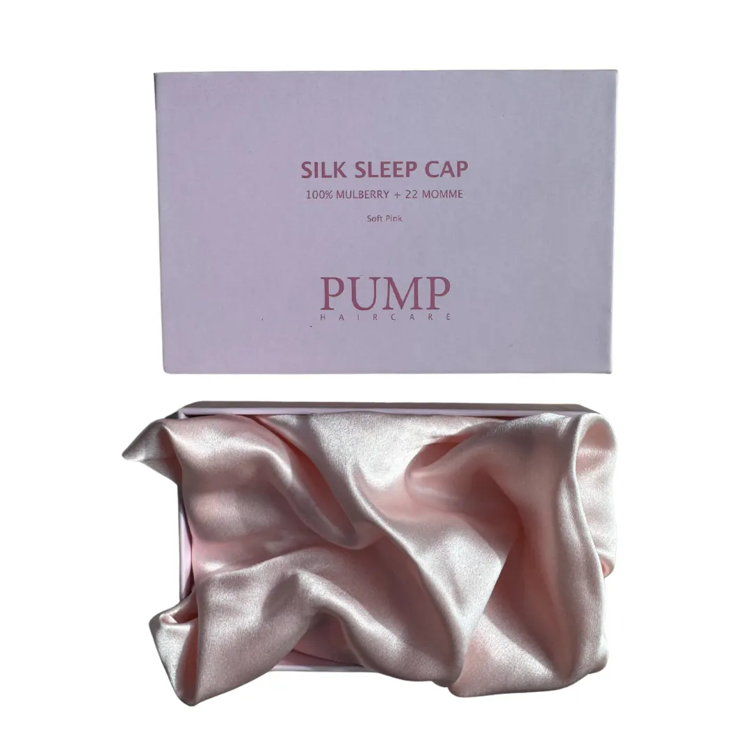 Pump Mulberry Silk Sleep Cap - Pink, view 5