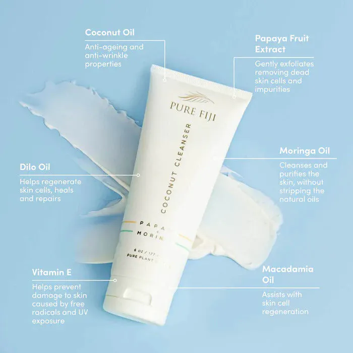 Pure Fiji Coconut Cleanser With Papaya & Moringa 175ml, view 2