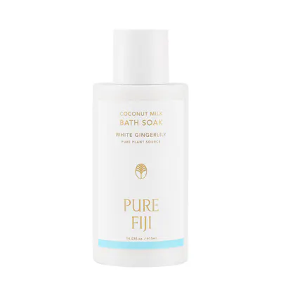 Pure Fiji Coconut Milk Bath Soak 415ml - White Gingerlily