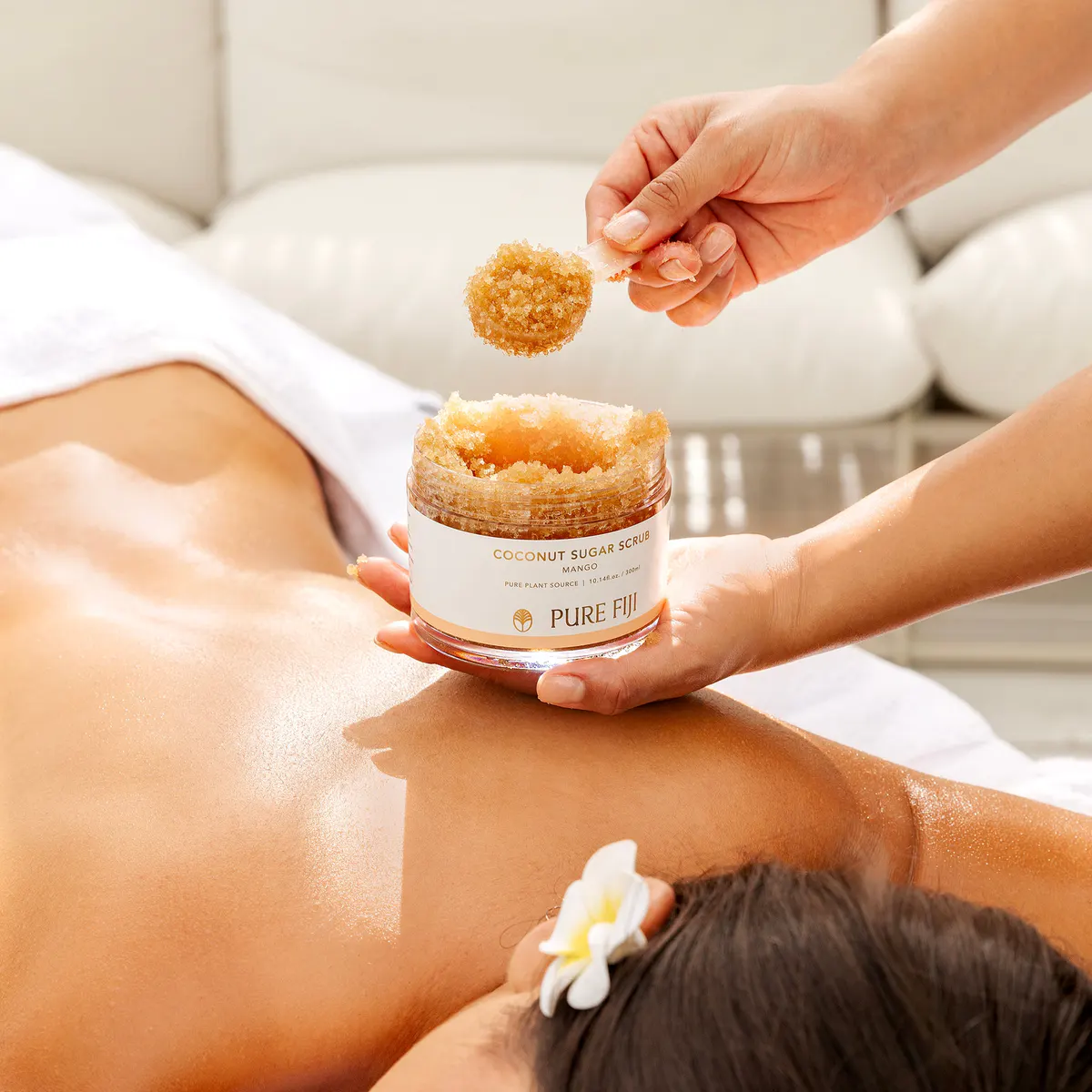 Pure Fiji Coconut Sugar Scrub 300ml - Mango, view 2