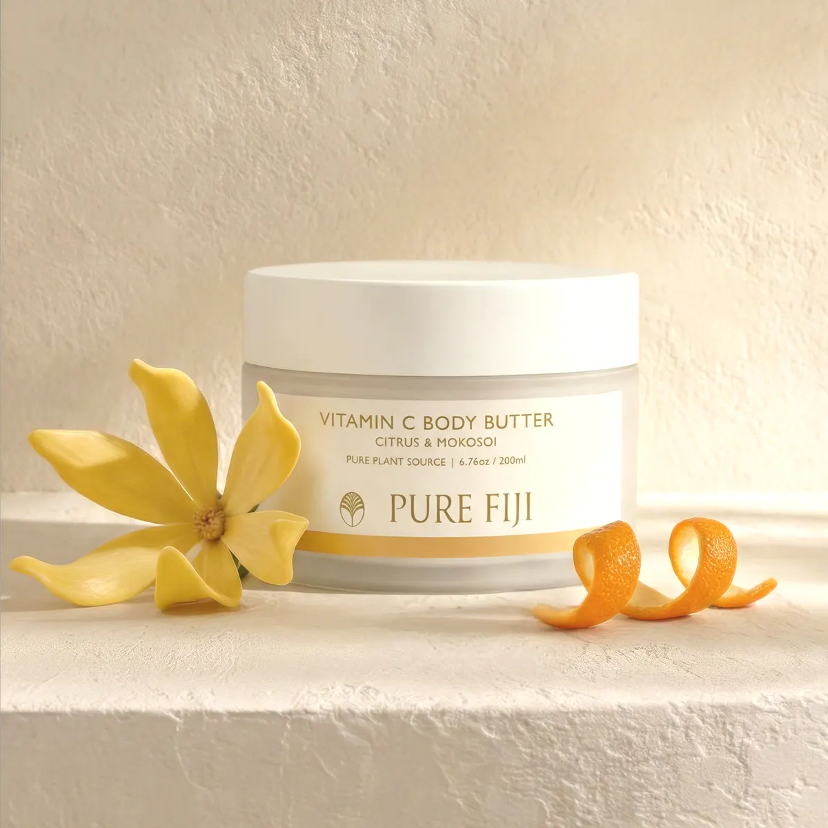 Pure Fiji Nourishing Body Butter 200ml - Vitamin C Citrus & Mokosoi, view 2