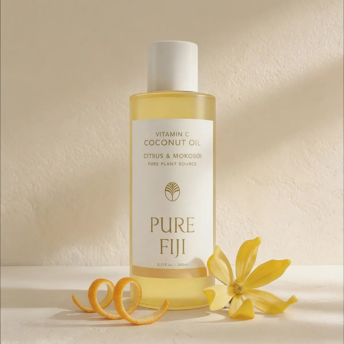 Pure Fiji Nourishing Exotic Coconut Oil 240ml - Vitamin C Citrus & Mokosoi, view 2