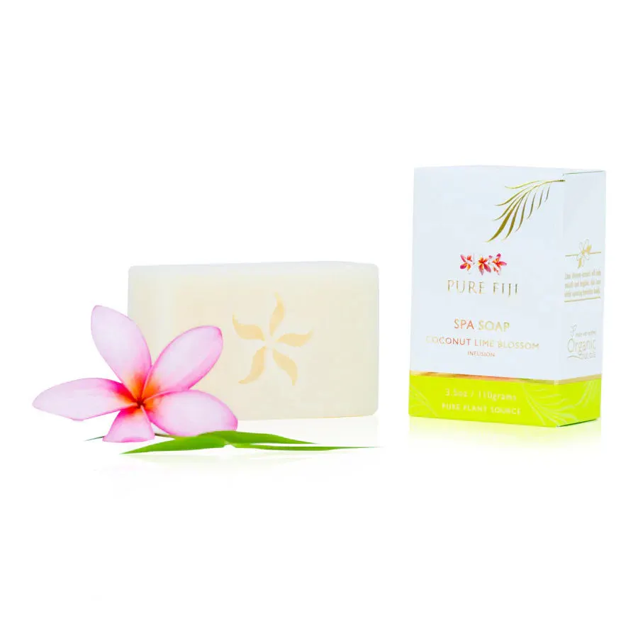 Pure Fiji Spa Soap - Coconut Lime Blossom 110g, view 2