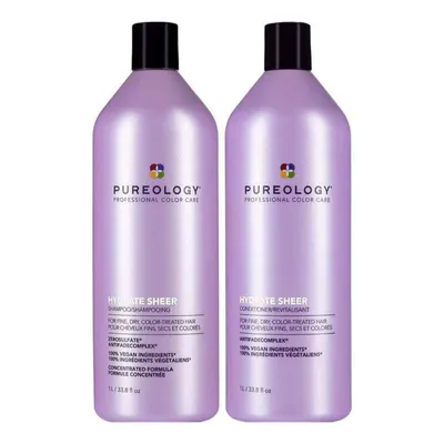 Pureology 1L Hydrate Sheer Shampoo and Conditioner Bundle
