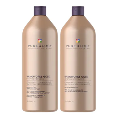 Pureology 1L Nanoworks Shampoo and Conditioner Bundle