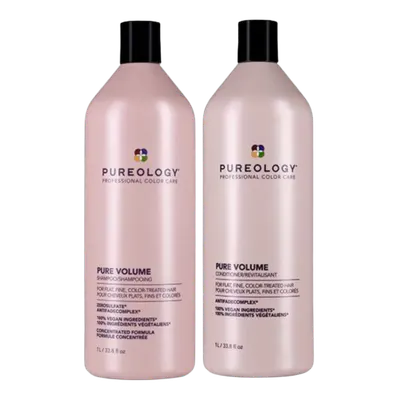 Pureology 1L Pure Volume Shampoo and Conditioner Bundle