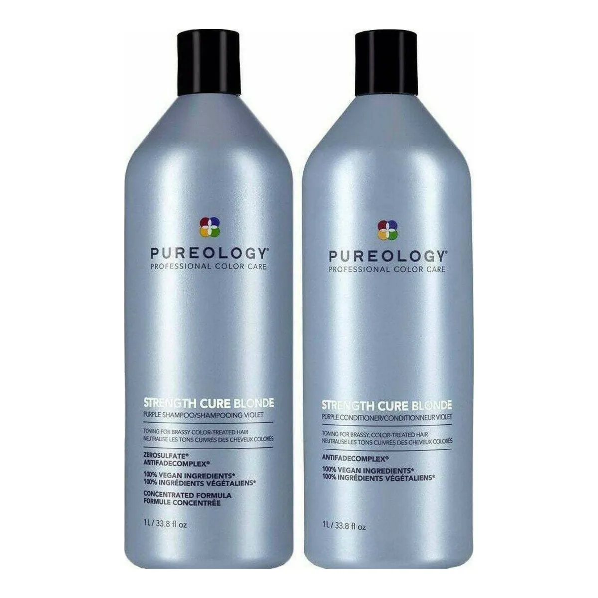 Pureology 1L Strength Cure Blonde Shampoo and Conditioner Bundle