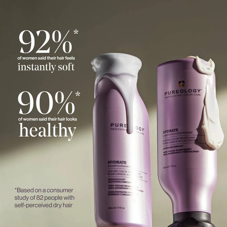 Pureology Hydrate Shampoo and Conditioner 266ml Bundle, view 4